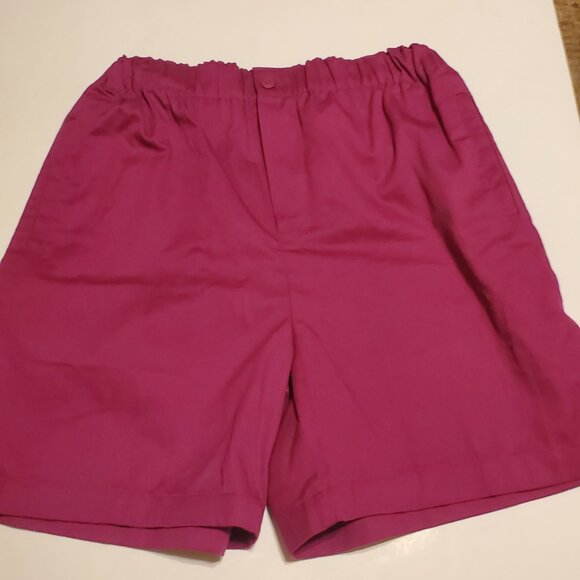 Middlebrook Park NWOT Fuschia Cotton Women's Bermuda Shorts with Pockets - Picture 1 of 5